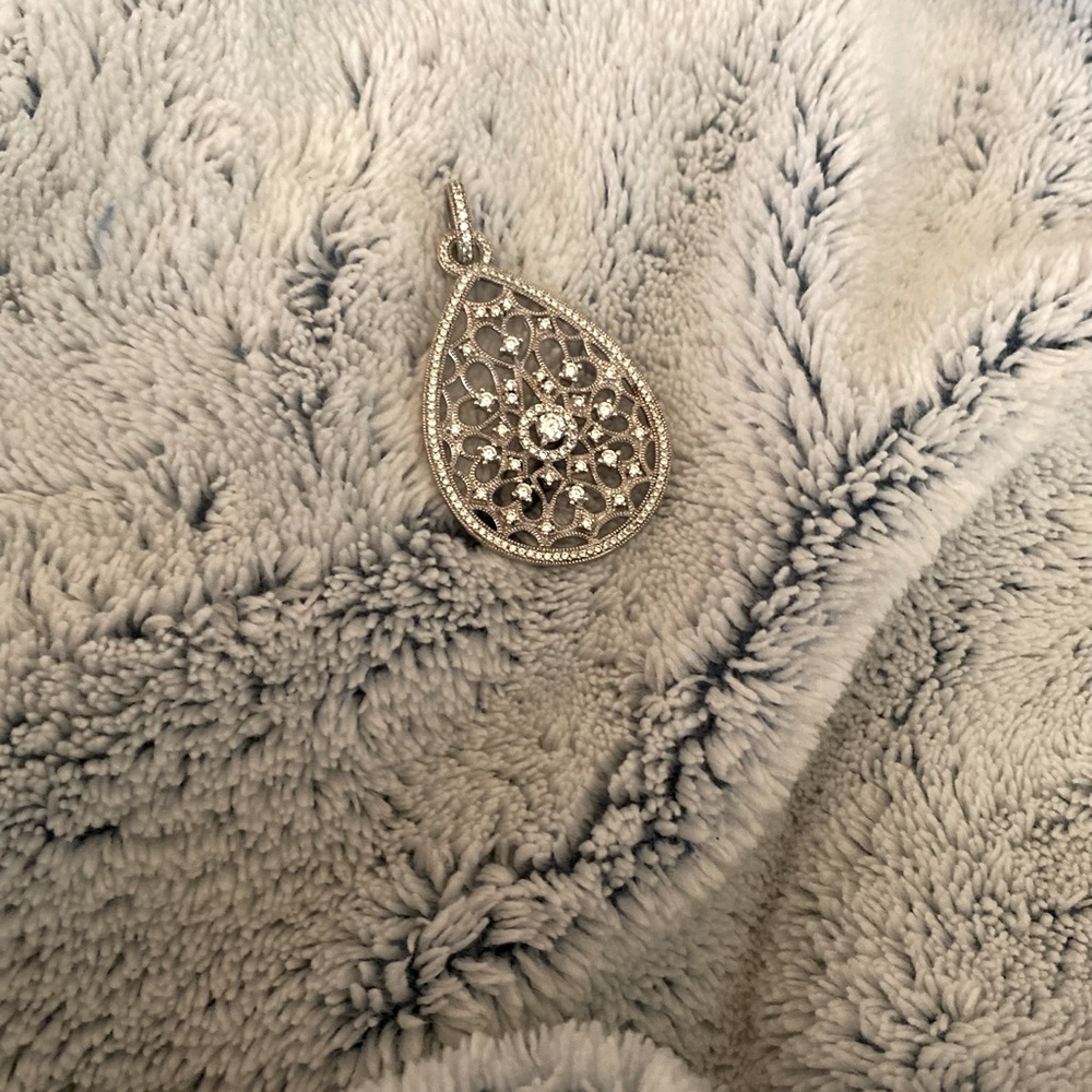 Vintage CZ SS Pendant